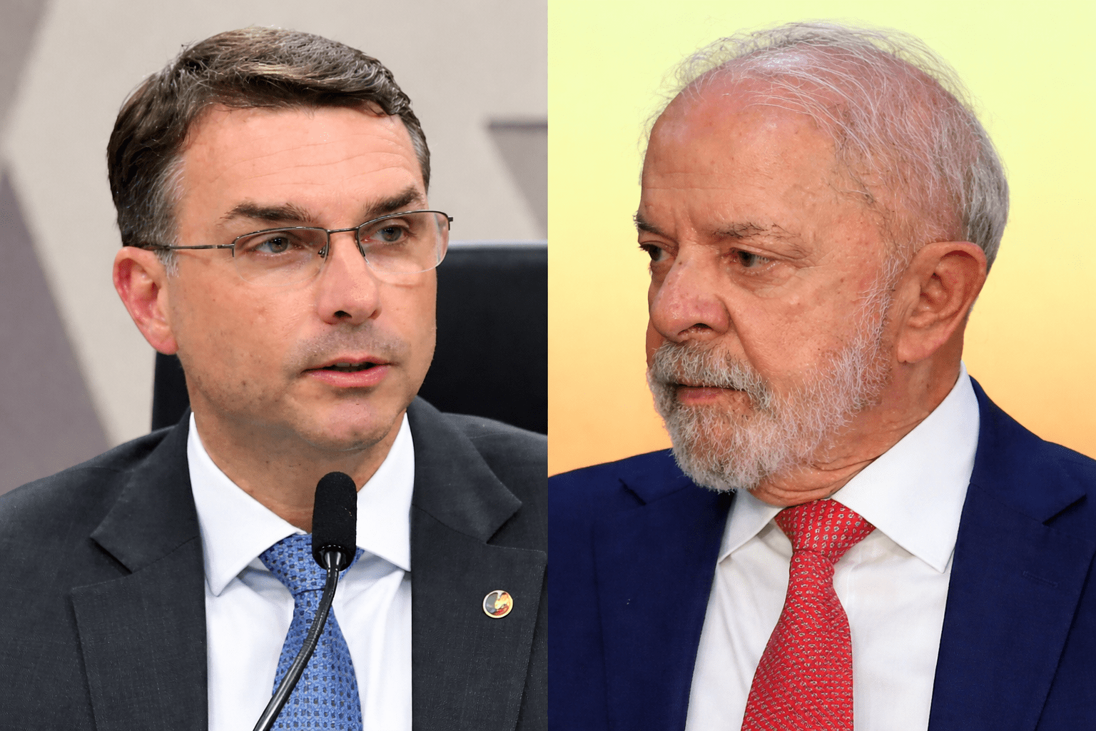 Lula e Flávio Bolsonaro em cenário de segundo turno na pesquisa Datafolha de 2026