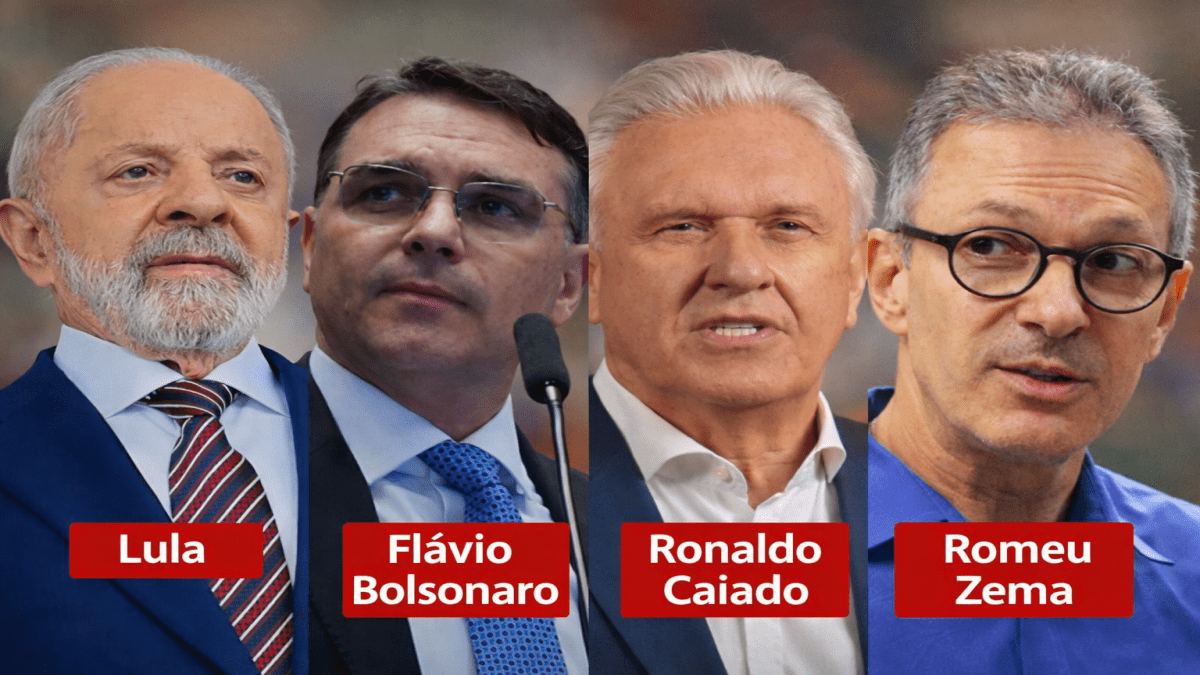 Lula e Flávio Bolsonaro em destaque em pesquisa Datafolha para eleição de 2026
