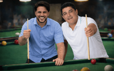 Prefeitos Jeilson Reis e Samuel Ribeiro participam de torneio de sinuca em Bom Jesus do Tocantins