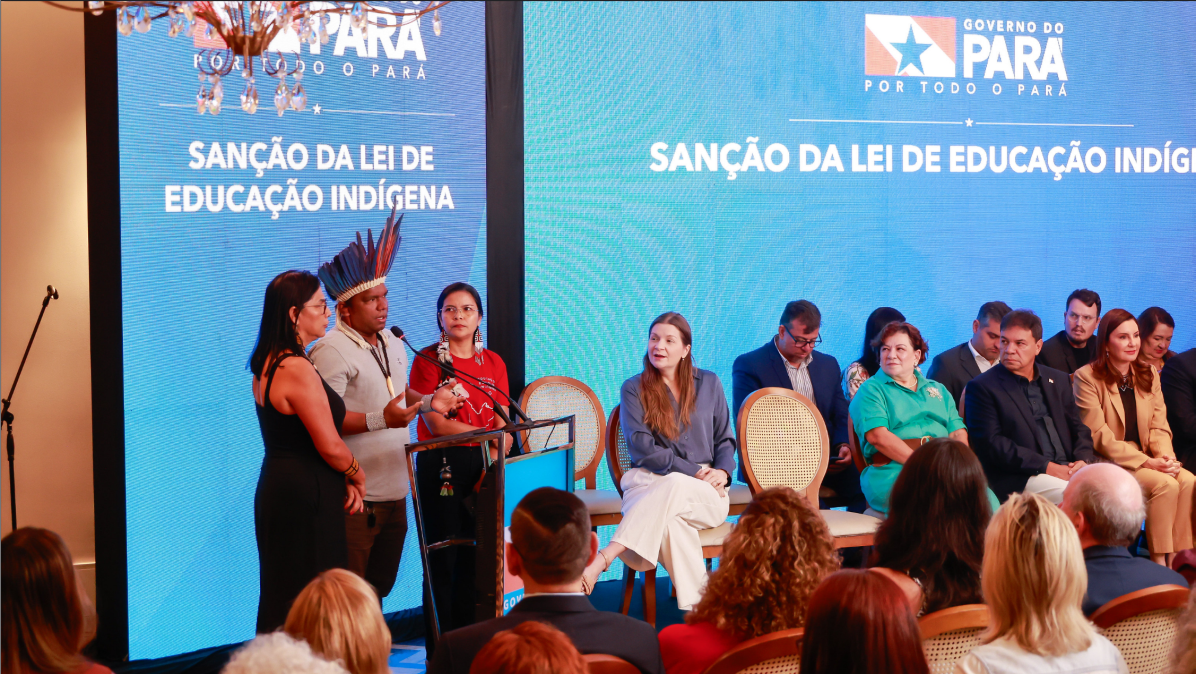 Governadora Hana Ghassan sanciona lei da Educação Escolar Indígena no Pará